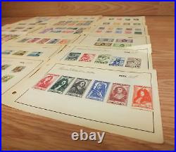 Antique/Vintage 1940's 1930's Mixed Lot of 110 Multi Country Collectible Stamps