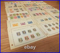 Antique/Vintage 1940's 1930's Mixed Lot of 110 Multi Country Collectible Stamps