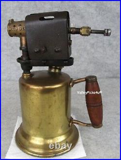 Antique Vintage Brass Gasoline Otto Bernz Blow Torch Garage Man Cave Display