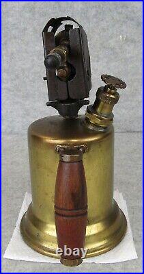 Antique Vintage Brass Gasoline Otto Bernz Blow Torch Garage Man Cave Display