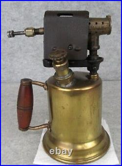 Antique Vintage Brass Gasoline Otto Bernz Blow Torch Garage Man Cave Display