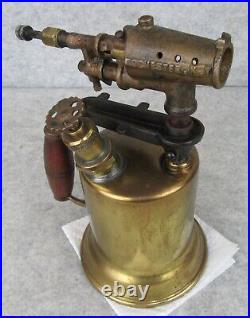 Antique Vintage Brass Gasoline Otto Bernz Blow Torch Garage Man Cave Display