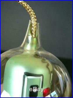 Antique Vintage De Carlini Italy Spaceman Astronaut Alien Glass Ornament