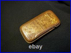 Antique Vintage Gold Matchbox Decorated With Hundreds Of Miniature Pictures
