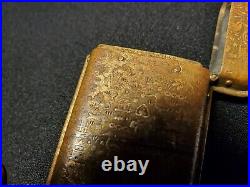 Antique Vintage Gold Matchbox Decorated With Hundreds Of Miniature Pictures