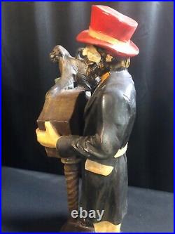 Antique/Vintage Man with Organ Grinder & Monkey Extremely Rare 25 Tall