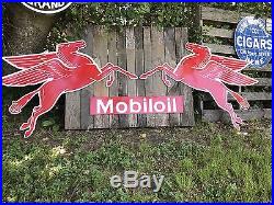 Antique Vintage Old Look Mobil Left Facing Pegasus Sign! FREE SHIPPING