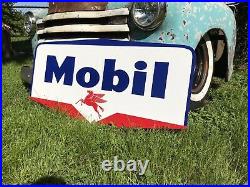 Antique Vintage Old Style Mobil Sign