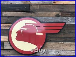 Antique Vintage Old Style Pontiac Logo Sign LAST CHANCE! DISCONTINUES 6/9/19
