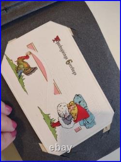 Antique Vintage Thanksgiving Postcard Album 50+ PC Blank & Stamped