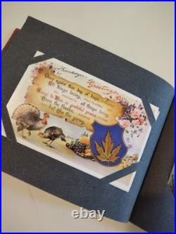 Antique Vintage Thanksgiving Postcard Album 50+ PC Blank & Stamped