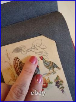 Antique Vintage Thanksgiving Postcard Album 50+ PC Blank & Stamped