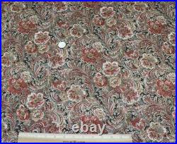Antique Vintage c1920s Never Used Floral Paisley Cotton Fabric Yardage-167X35