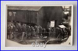 Antique WWI Era RPPC Lot US Military Troops Boarding Transport Ship In France
