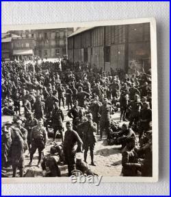 Antique WWI Era RPPC Lot US Military Troops Boarding Transport Ship In France