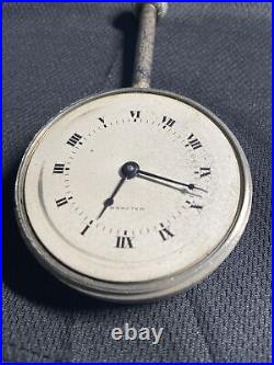 Antique Waltham Watch Co. 8 Days Stem Car Clock C. 1920 Model 1910 37s 7j Works