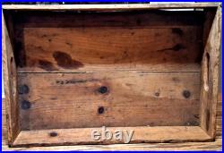 Antique White House Bakeries Inc Wood Bread Crate Advertising Box Dovetail 21.5