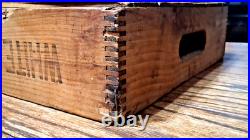 Antique White House Bakeries Inc Wood Bread Crate Advertising Box Dovetail 21.5