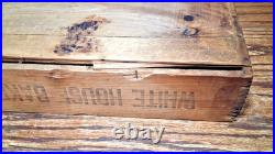 Antique White House Bakeries Inc Wood Bread Crate Advertising Box Dovetail 21.5