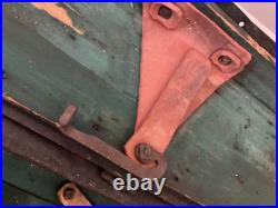 Antique Wood Storage Chest Carpenter's Tool Box Primitive Trunk With Tools