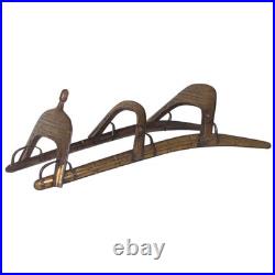 Antique Wood and Brass Dromedary Camel Saddle