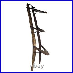 Antique Wood and Brass Dromedary Camel Saddle