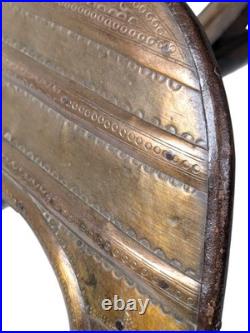 Antique Wood and Brass Dromedary Camel Saddle