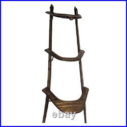 Antique Wood and Brass Dromedary Camel Saddle