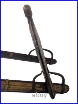 Antique Wood and Brass Dromedary Camel Saddle