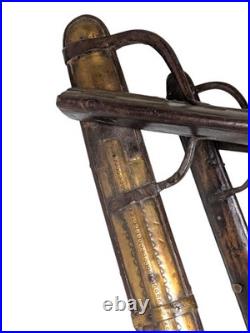 Antique Wood and Brass Dromedary Camel Saddle