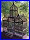 Antique-Wooden-Bird-Cage-Victorian-Dome-Mahogany-Hand-Crafted-27L-x-35H-01-abz