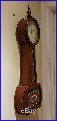 Antique Working 1840's HORACE TIFT Weight Driven Early American Banjo Wall Clock