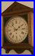 Antique-Working-Gilbert-Oak-Gallery-Lobby-Regulator-Calendar-Wall-Clock-c-1900-01-ugak