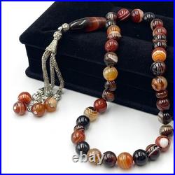 Antique Yemeni Agate Rosary 33 BeadsIslamic