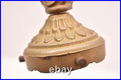 Antique art nouveau / Jugendstil Table lamp Solid Metal Whiplash Vintage