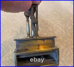 Antique brass coal heating clothes iron
