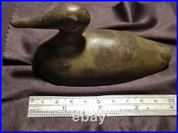 Antique bronze hollow duck weight circa 1800 hundreds quite rare piece. LA83k