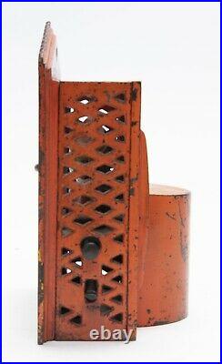 Antique c. 1884 Shepard Hardware Company Punch & Judy Cast Iron Mechanical Bank