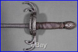 Antique crab claw rapier sword with a Solingen blade 1st half 17th century