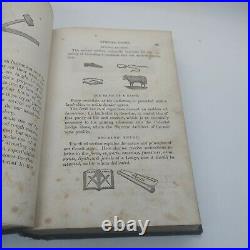 Antique freemason second edition 1851 rulesbook