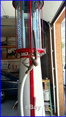 Antique gas pump, visible, fuel, petroleum, gas hand pump, vintage FREE SHIPPING