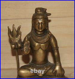 Antique hand made brass Hindu figurine Buddha