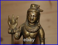 Antique hand made brass Hindu figurine Buddha