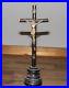 Antique-hand-made-wood-desk-cross-with-metal-crucifix-01-vb