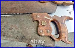 Antique hand saws lot of 6