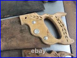 Antique hand saws lot of 6