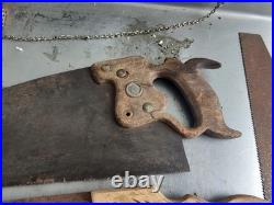 Antique hand saws lot of 6