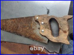 Antique hand saws lot of 6