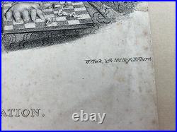 Antique lithography collection stamp Bruno W Clerk The Retaliation English