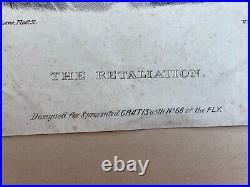 Antique lithography collection stamp Bruno W Clerk The Retaliation English